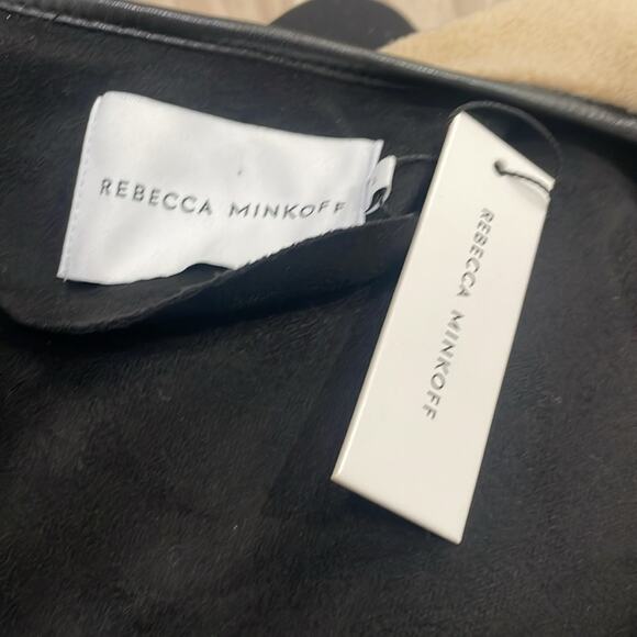 Rebecca Minkoff Shearling Toggle Jacket in Natural Sz L NWT - Picture 7 of 8